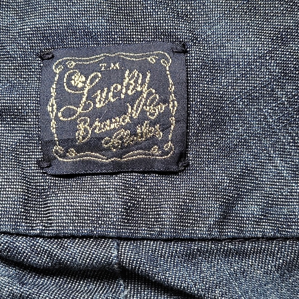 Lucky Brand Women Dark Wash Denim Capri Wide Leg Gaucho Pants Size 8/29 - Picture 6 of 11